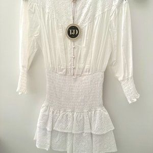White /Off White Mini Dress (The Jet Set Diaries)